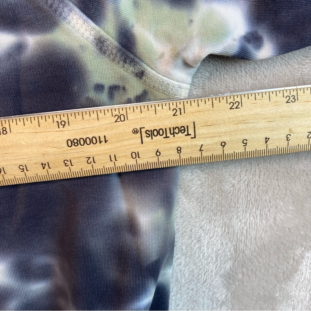 Soft Surroundings Hoodie Large Tie-Dye Gray &  Light Teal - Picture 8 of 8